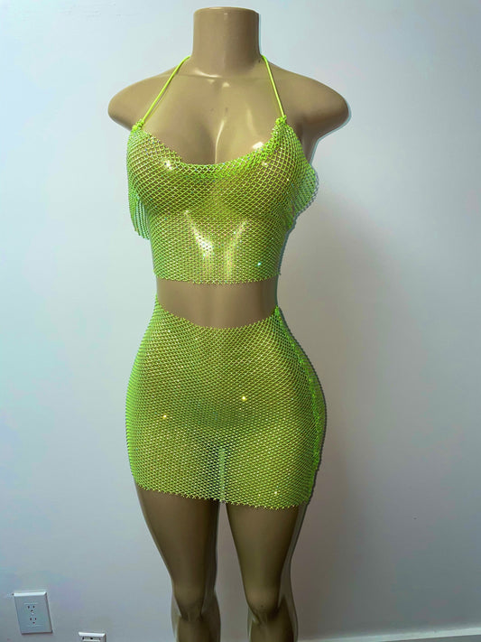 Green Lantern Mini skirt set