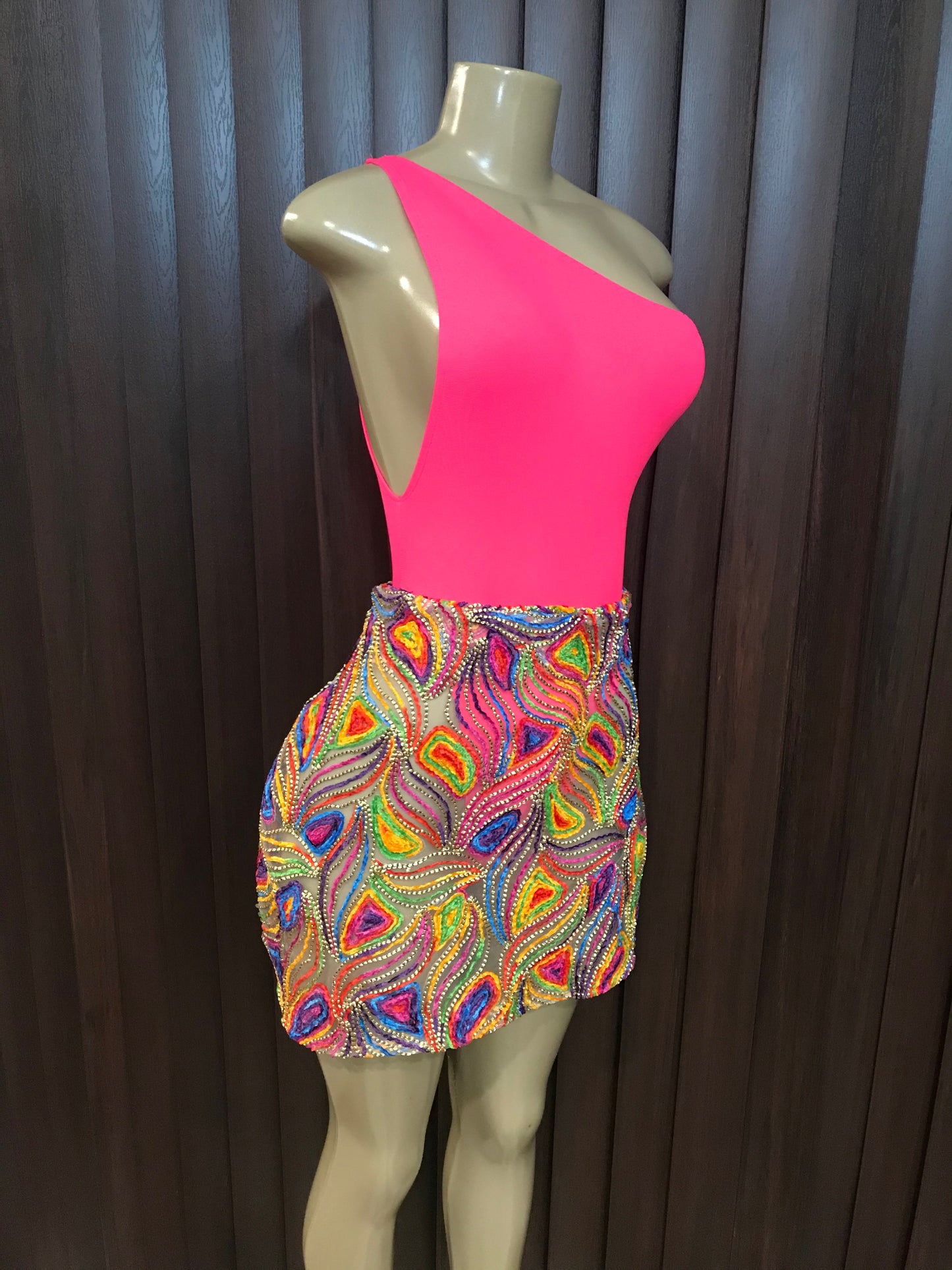 Colored Swirl Skirt w/ bodysuit