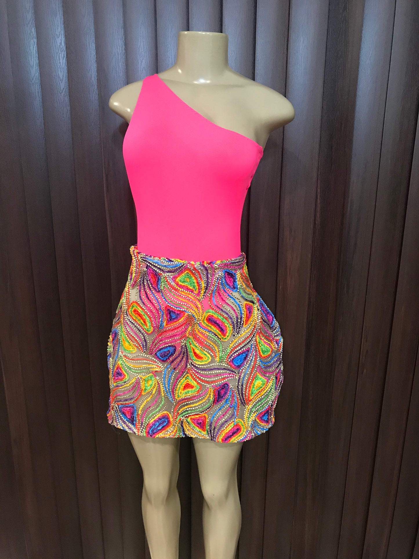 Colored Swirl Skirt w/ bodysuit